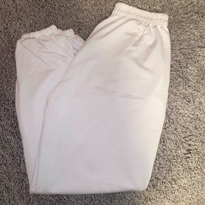 White sweatpants